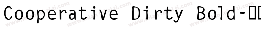 Cooperative Dirty Bold字体转换